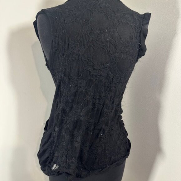 Small Black Lace Vest   8216 - Picture 4 of 6